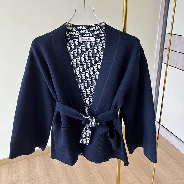 お気に入り♪ディオール◇ベルト付き KIMONO ジャケット 偽物◇リバーシブル des91145